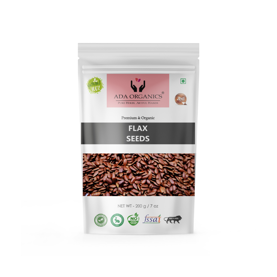 Flaxseed | ADA Organics 100% Pure & Organic | Benefits | How To Use | Flaxseeds | Weight Management | Blood Sugar Level | Skin Health | High Fiber | https://adaorganics.store/