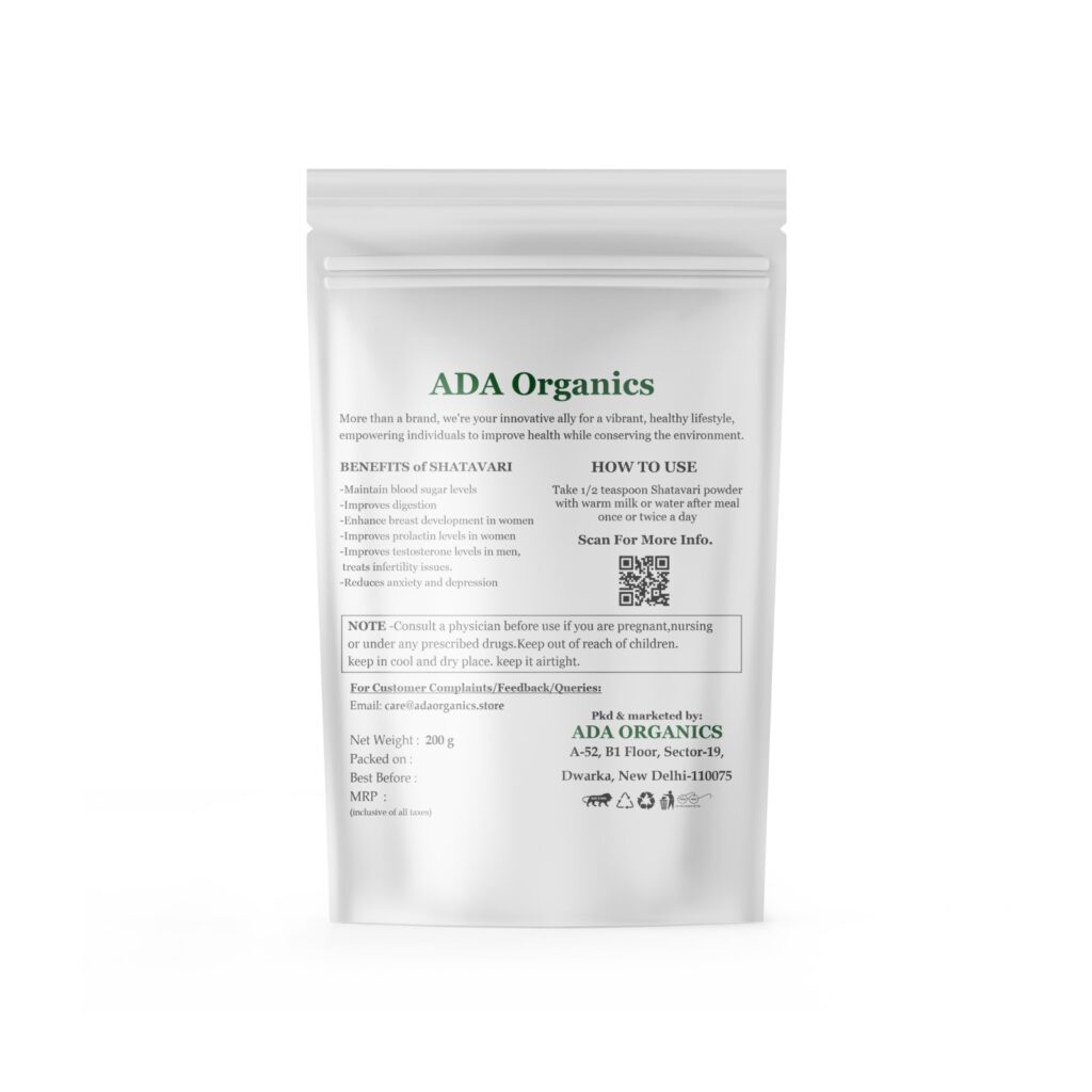 Best, Pure, Genuine & 100% organic Shatavari/ Shatavar Powder by ADA Organics. 
https://adaorganics.store/